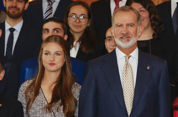 Leonor y el Rey Felipe.