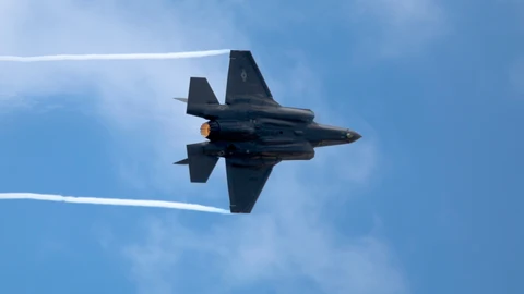 Un caza F-35 de la US Air Force