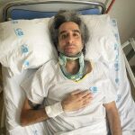 Mario Vaquerizo en el hospital