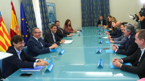 Reunión hoy en la Diputación de Alicante de la comisión mixta que pilotará la construcción del Palacio de Congresos