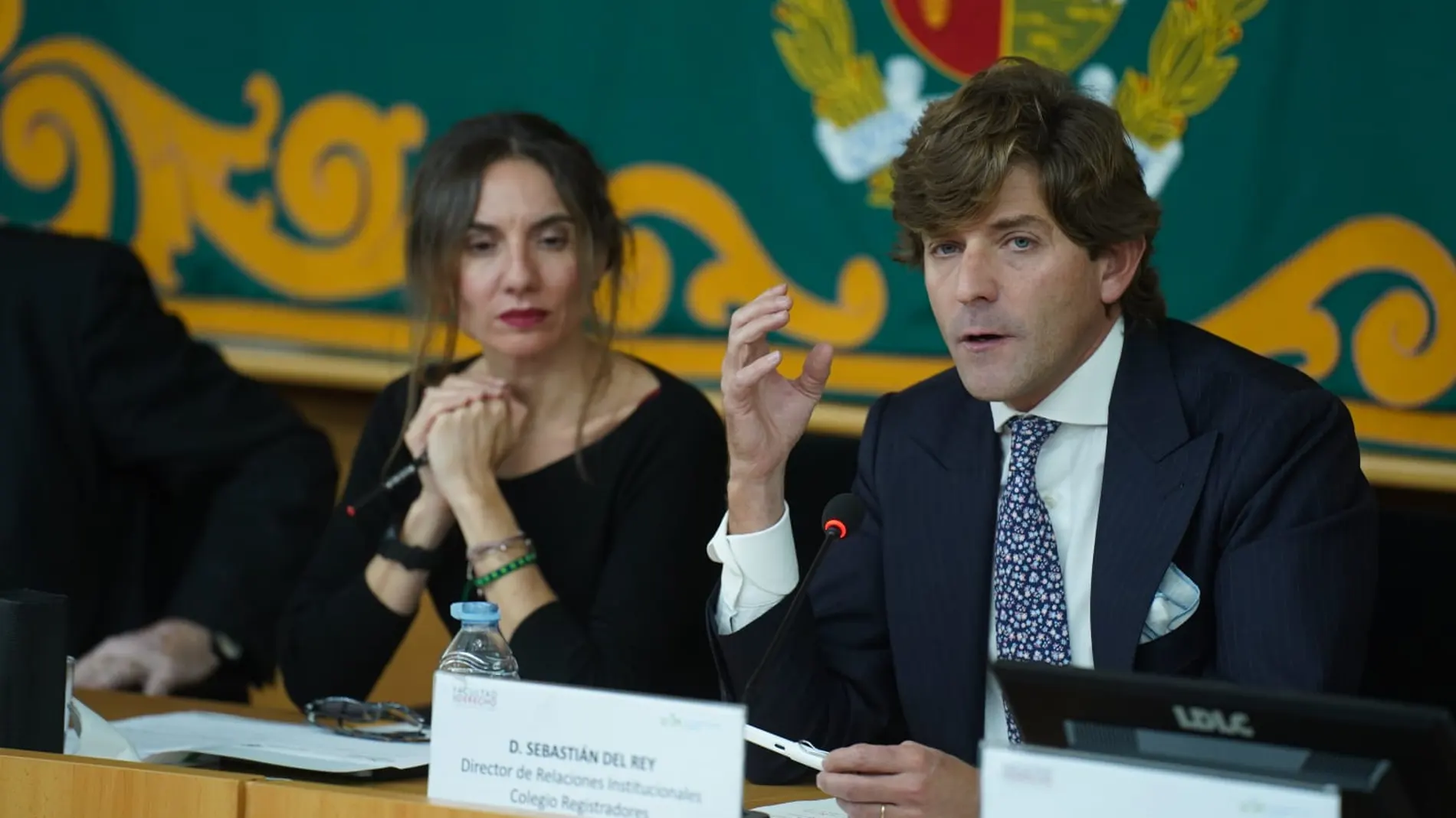 Beatriz Gregoraci y Sebastián del Rey, durante el acto