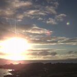Imagen de la cámara de MeteoGalicia en la isla de Sálvora (A Coruña). 