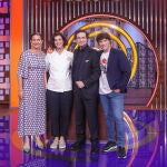 Blanca Romero junto a los jueces de 'MasterChef Celebrity 9'