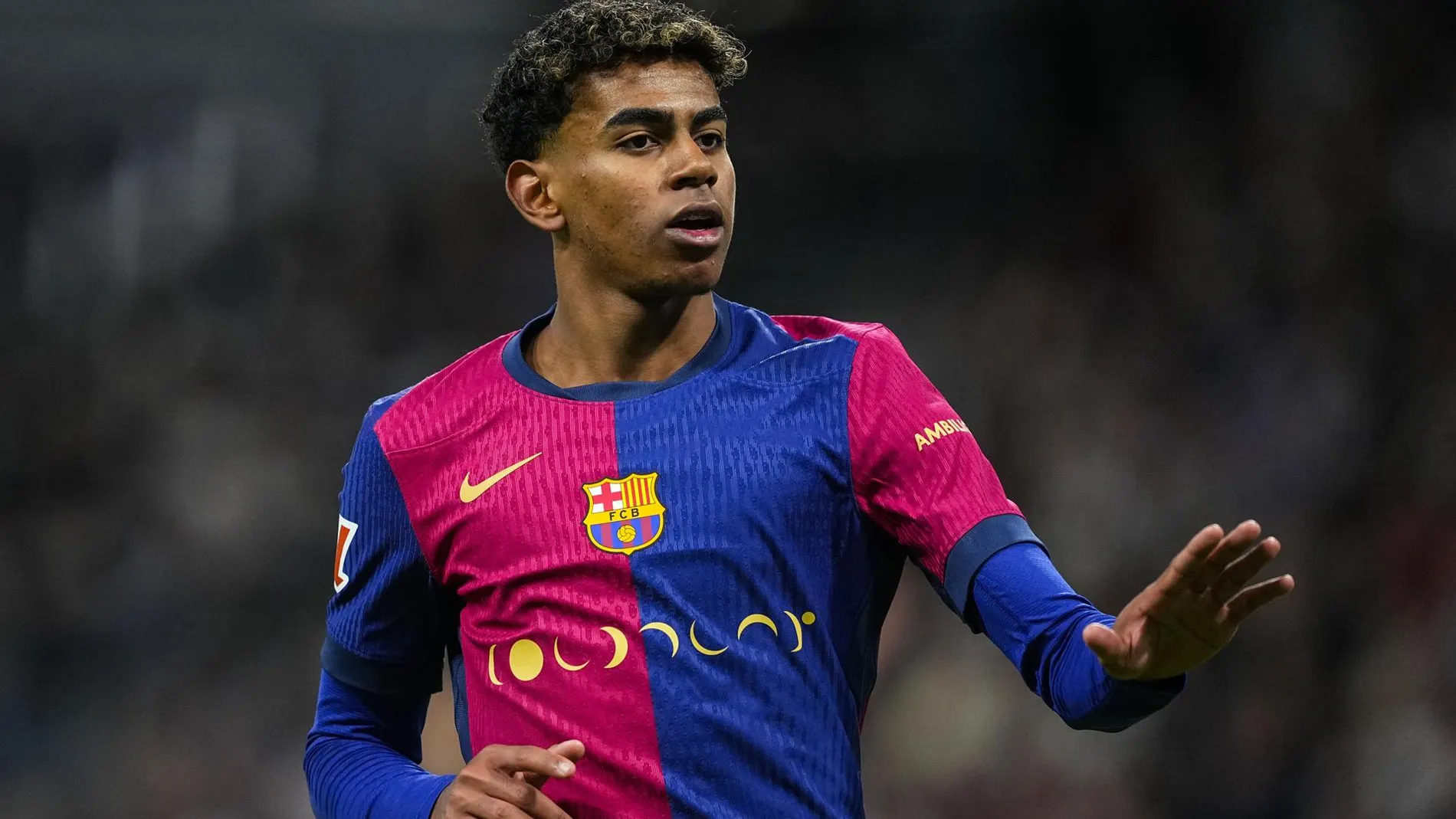 Lamine Yamal, en el último Clásico en el Bernabéu