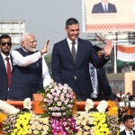 El presidente del Gobierno, Pedro Sánchez visita la ciudad de Vadodara