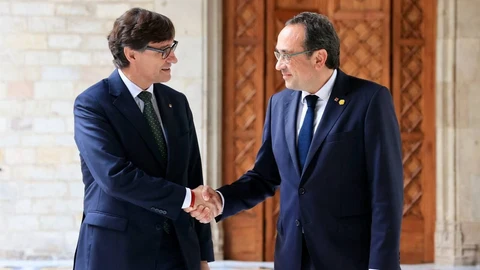 Illa califica de "cordial" la primera reunión institucional con Rull en el Palau de la Generalitat