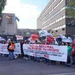 Huelga de transportistas en Valladolid