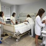 Médicos y enfermeras del hospital de Palencia