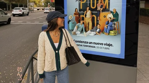 María Pombo con chaqueta de Zara.