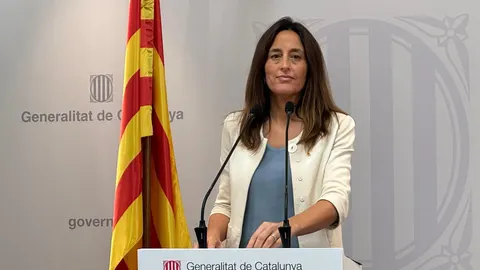 La consellera de Educació, Esther Niubó, en rueda de prensa