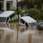 La dana deja desalojados, un río desbordado y un AVE descarrilado en Álora (Málaga)