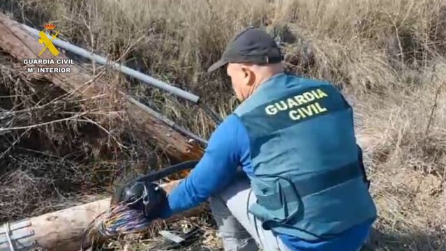 Cuatro detenidos por robar 8.550 kilos de cobre valorados en unos 48.900 euros
