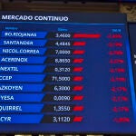 La Bolsa española acentúa la caída al 0,24 %, castigada por Santander y Acerinox