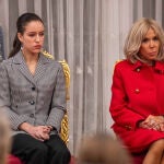 Lalla Kadhija y Brigitte Macron, en Rabat