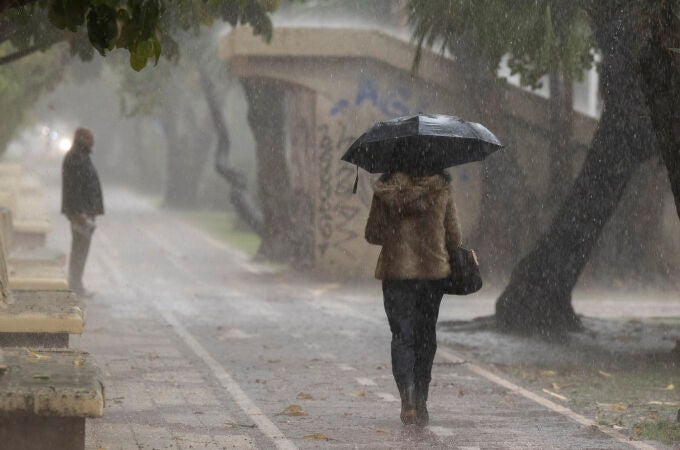 Las lluvias dejan casi 100 litros en puntos de Málaga tras una noche de tormenta eléctrica