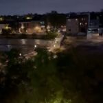Las lluvias torrenciales derriban un puente en la localidad valenciana de Picanya