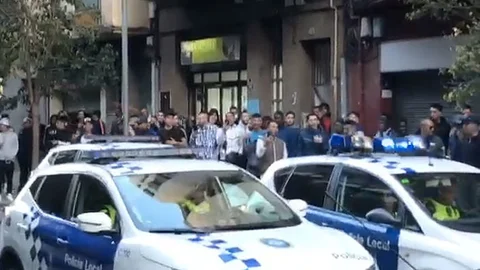 Momento de la pelea en Rocafonda
