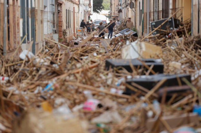 Una calle de Paiporta, en Valencia