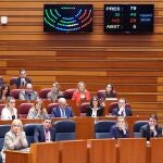 Segunda sesión del Pleno de las Cortes que fue suspendida posteriormente