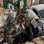 Destrozos tras el paso de la dana por la localidad de Catarroja