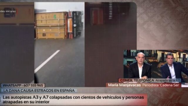 El agónico directo de una reportera en "Código 10" por la DANA en Valencia