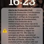 Cádiz.- Temporal.- Andalucía activa por primera vez el sistema de alerta en móviles por el aviso rojo en la campiña