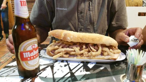 Uno de los bocatas del bar Ges.