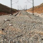 Daños a causa de la DANA en la línea del AVE entre Madrid y Valencia, cerca de Chiva