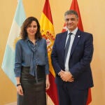 Díaz Ayuso recibe al jefe de Gobierno de la Ciudad Autónoma de Buenos Aires, Jorge Macri