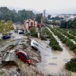 Coches destrozados tras el paso del la Dana. A 30 de octubre de 2024, en Málaga, Andalucía (España). La Dana hace estragos en la provincia de Málaga 30 OCTUBRE 2024 Álex Zea / Europa Press 30/10/2024