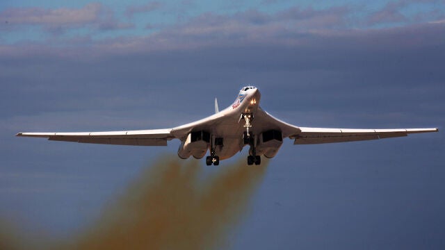 Imagen de un Tu-160M2 de la fuerza aérea rusa