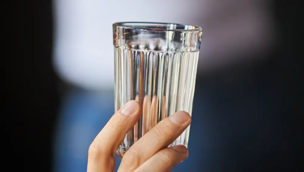 Vaso de vidrio antiguo