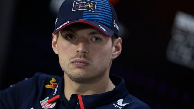Max Verstappen en una rueda de prensa en São Paulo (Brasil). 