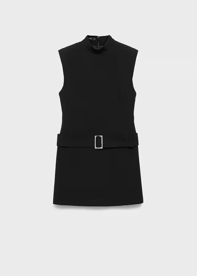 Vestido corto cinturón