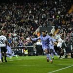 Un momento del Valencia - Real Madrid de la pasada Liga en Mestalla