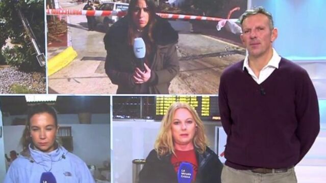 Joaquín Prat,emocionado, por una conexión en directo sobre la DANA