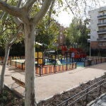 Zona infantil del nuevo parque de Albatana, en Hortaleza