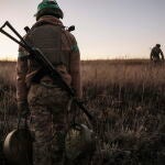 Ukrainian servicemen hold position near the Chasiv Yar in the Donetsk region
