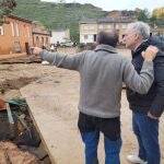 Temporal.-Zaragoza.- Octavio López compromete el apoyo autonómico para reparar los daños de la DANA en Cimballa