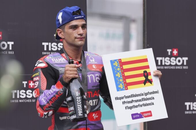 Jorge Martín se acordó de la tragedia de Valencia tras ganar el Sprint