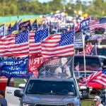 Trump supporters hold parade in West Palm Beach