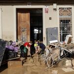 Un colegio de Valencia inundado por la DANA