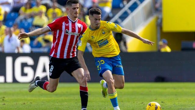 Mika Mármol con la UD Las Palmas