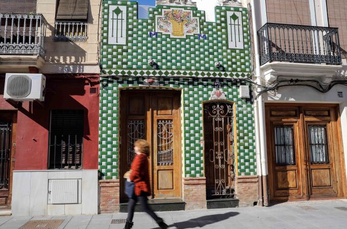 Una calle del barrio del Cabanyal