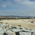 Playa del Varador en Mataró