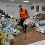 Recogida solidaria en el centro cívico Mosquera de Valladolid