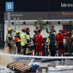 Trabajos de achique y búsqueda en el parking de Bonaire