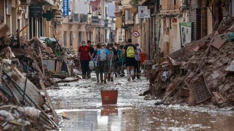 Situación en Paiporta tras el paso de la dana