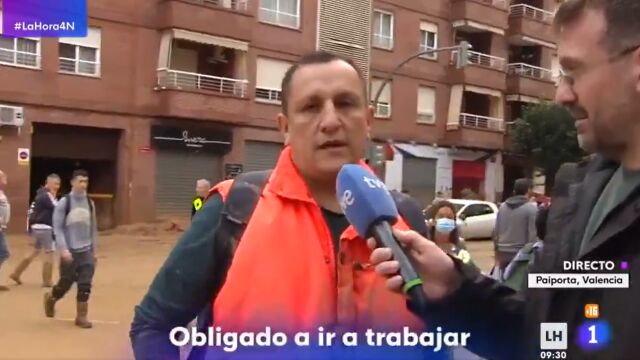 Vecino de Paiporta afectado por la DANA en 'La hora de La 1'