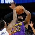 LeBron James, en el partido ante los Pistons de Detroit